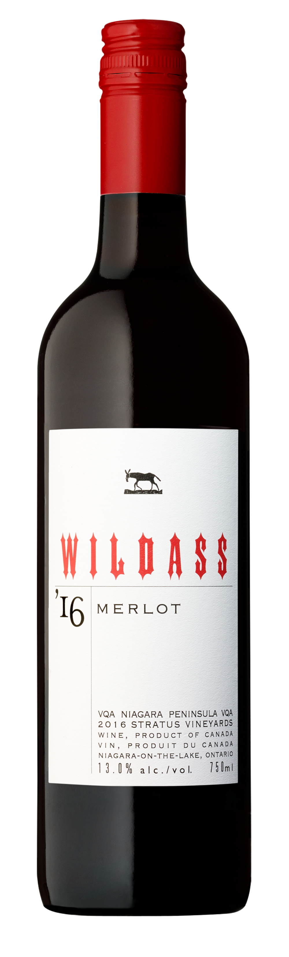 WILDASS 2016 MERLOT, 750 ML
