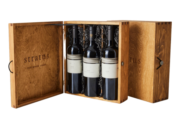 STRATUS WHITE LABEL TRIO, 2020 RED, 2020 MERLOT, 2020 CABERNET SAUVIGNON